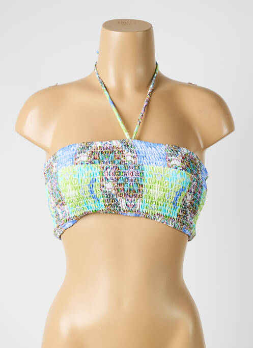 Haut de maillot de bain stretch haut bandeau vert OPERA femme