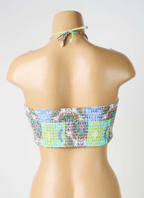 Haut de maillot de bain stretch haut bandeau vert OPERA femme