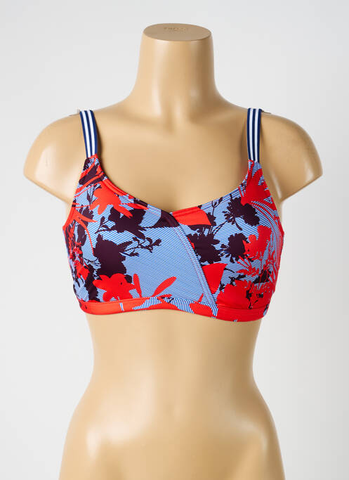 Haut de maillot de bain stretch haut soutien-gorge balconnet rouge SUNFLAIR femme