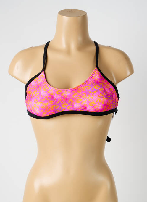 Haut de maillot de bain stretch haut soutien-gorge balconnet rose SUNMARIN femme