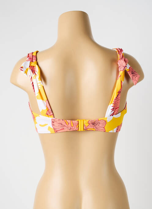 Haut de maillot de bain stretch haut soutien-gorge avec mousse de rembourrage amovible jaune OLYMPIA femme