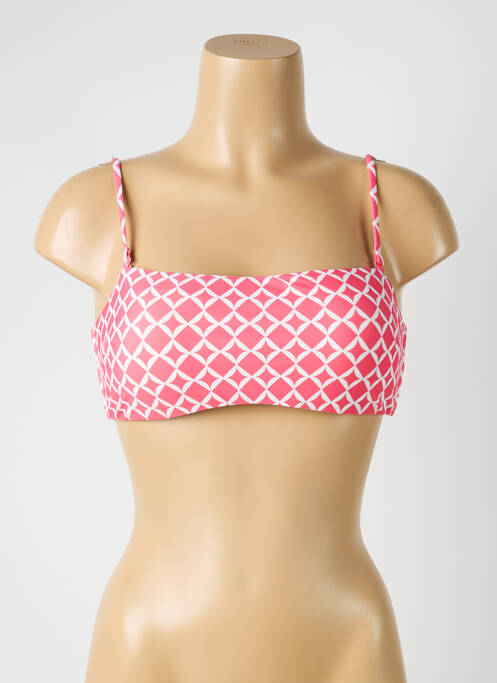 Haut de maillot de bain stretch haut soutien-gorge avec mousse de rembourrage amovible rose YSABEL MORA femme