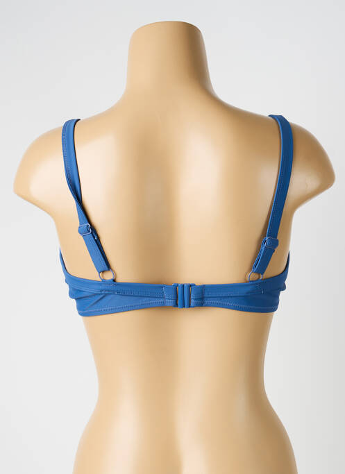 Haut de maillot de bain bretelles élastiquées ajustables haut soutien-gorge balconnet bleu YSABEL MORA femme
