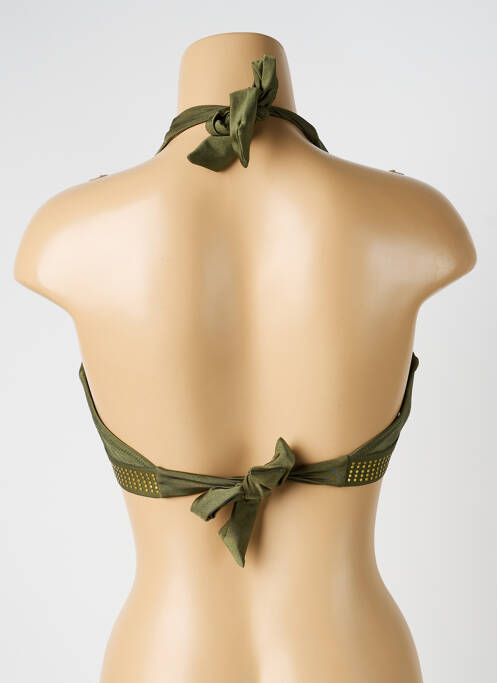 Haut de maillot de bain stretch haut soutien-gorge avec mousse de rembourrage amovible vert ADMAS femme