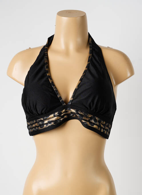 Haut de maillot de bain stretch haut soutien-gorge avec mousse de rembourrage amovible noir ADMAS femme