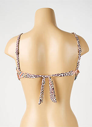 Haut de maillot de bain stretch haut soutien-gorge push-up orange SUNFLAIR femme