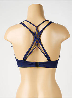 Haut de maillot de bain stretch haut soutien-gorge moulé bleu SUNFLAIR femme