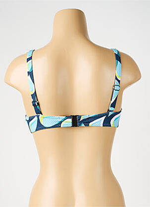Haut de maillot de bain stretch haut soutien-gorge moulé bleu SUNFLAIR femme