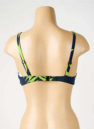 Haut de maillot de bain stretch haut soutien-gorge moulé bleu SUNFLAIR femme