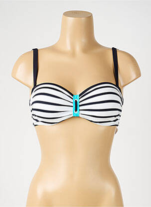 Haut de maillot de bain stretch haut bandeau blanc SUNFLAIR femme