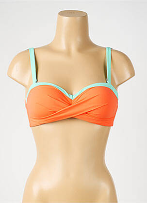 Haut de maillot de bain stretch haut bandeau orange SUNFLAIR femme
