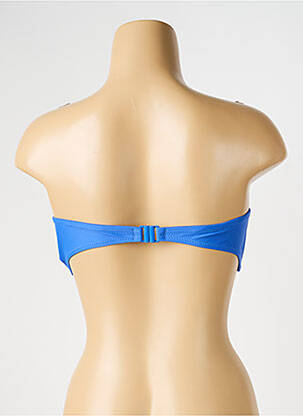 Haut de maillot de bain stretch haut bandeau bleu YSABEL MORA femme