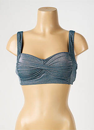Haut de maillot de bain stretch haut soutien-gorge moulé vert ADMAS femme