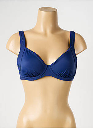 Haut de maillot de bain stretch haut soutien-gorge emboitant bleu OLYMPIA femme