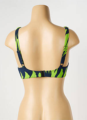 Haut de maillot de bain stretch haut soutien-gorge emboitant bleu SUNFLAIR femme