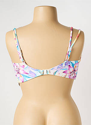 Haut de maillot de bain stretch haut soutien-gorge balconnet blanc YSABEL MORA femme