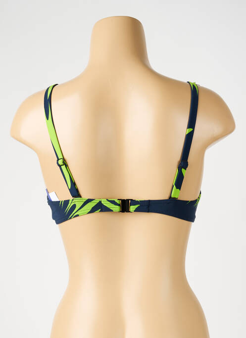 Haut de maillot de bain stretch haut soutien-gorge moulé bleu SUNFLAIR femme
