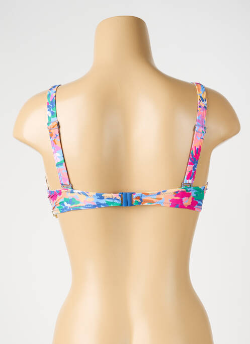 Haut de maillot de bain stretch haut soutien-gorge moulé bleu YSABEL MORA femme
