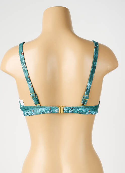 Haut de maillot de bain stretch haut soutien-gorge emboitant vert OLYMPIA femme