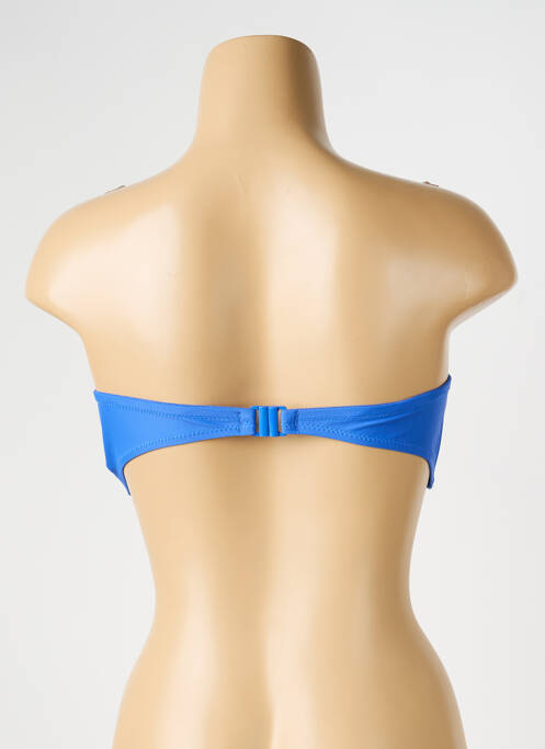 Haut de maillot de bain stretch haut bandeau bleu YSABEL MORA femme