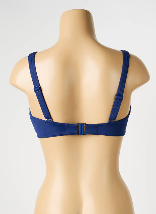 Haut de maillot de bain stretch haut soutien-gorge emboitant bleu OLYMPIA femme