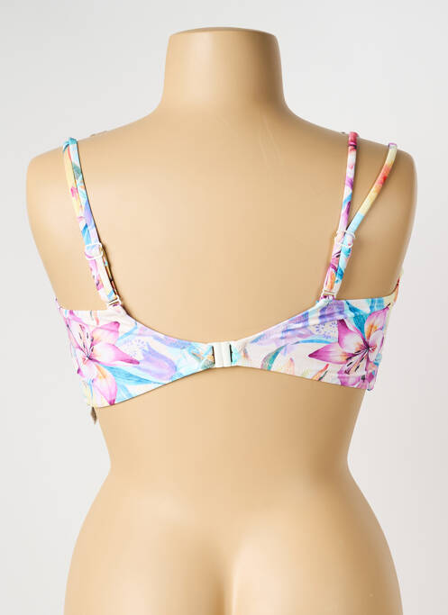 Haut de maillot de bain stretch haut soutien-gorge balconnet blanc YSABEL MORA femme