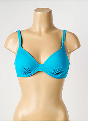 Haut de maillot de bain stretch haut soutien-gorge emboitant bleu OLYMPIA femme