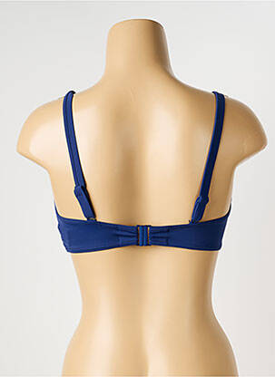Haut de maillot de bain stretch haut soutien-gorge emboitant bleu OLYMPIA femme