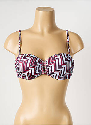 Haut de maillot de bain stretch haut bandeau violet OLYMPIA femme