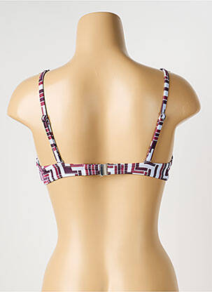 Haut de maillot de bain stretch haut bandeau violet OLYMPIA femme