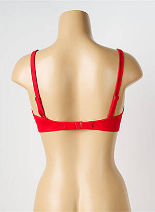 Haut de maillot de bain stretch haut soutien-gorge emboitant rouge OLYMPIA femme