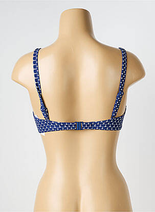 Haut de maillot de bain stretch haut bandeau bleu OLYMPIA femme