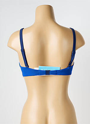 Haut de maillot de bain stretch haut soutien-gorge balconnet bleu OLYMPIA femme