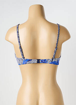 Haut de maillot de bain stretch haut soutien-gorge balconnet bleu OLYMPIA femme