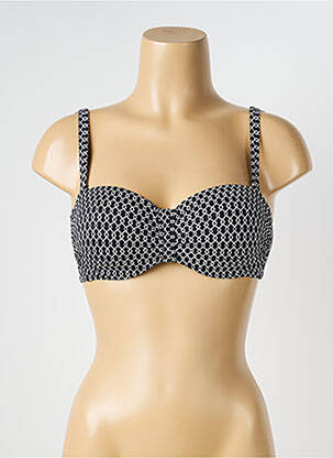 Haut de maillot de bain stretch haut soutien-gorge balconnet noir OLYMPIA femme