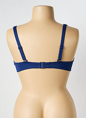 Haut de maillot de bain stretch haut soutien-gorge emboitant bleu OLYMPIA femme