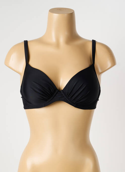 Haut de maillot de bain stretch haut soutien-gorge emboitant noir SASSA femme