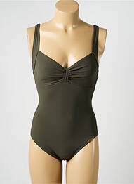 Maillot de bain 1 pièce haut triangles haut triangles vert SUNFLAIR femme
