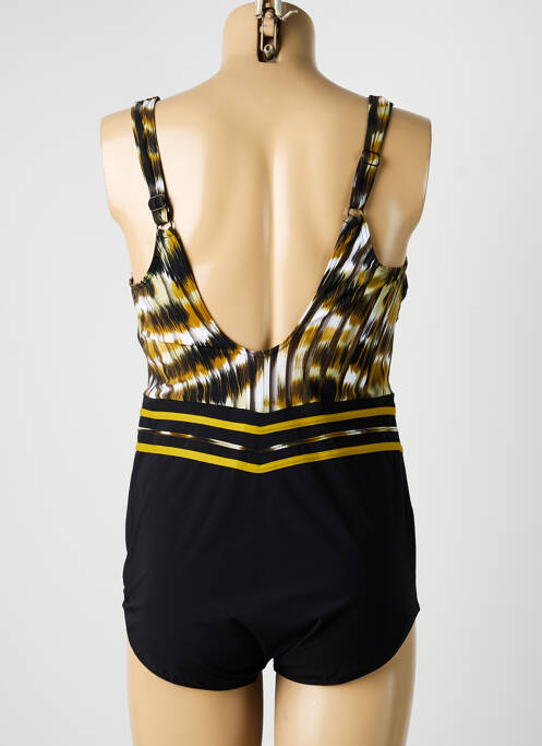 Maillot de bain 1 pièce imprimé fantaisie haut soutien-gorge moulé noir SUNFLAIR femme