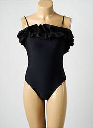 Maillot de bain 1 pièce stretch haut soutien-gorge moulé noir YSABEL MORA femme