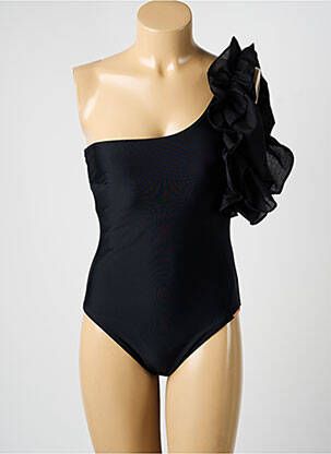 Maillot de bain 1 pièce stretch haut soutien-gorge moulé noir YSABEL MORA femme
