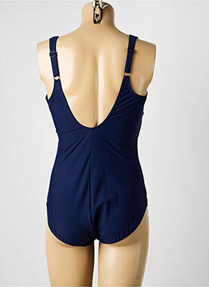 Maillot de bain 1 pièce stretch haut soutien-gorge moulé bleu SUNFLAIR femme