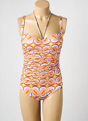 Maillot de bain 1 pièce haut soutien-gorge balconnet haut soutien-gorge balconnet orange OPERA femme