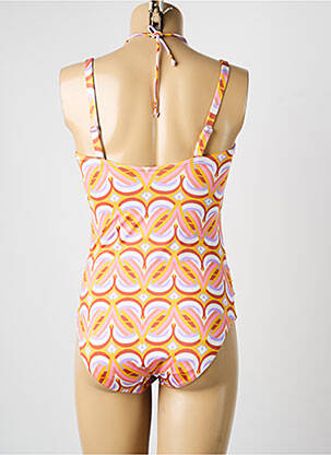Maillot de bain 1 pièce haut soutien-gorge balconnet haut soutien-gorge balconnet orange OPERA femme