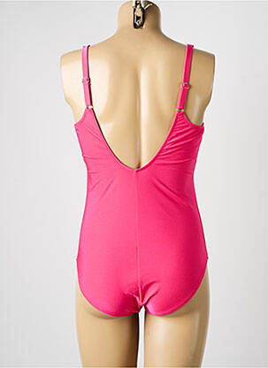 Maillot de bain 1 pièce imprimé fantaisie haut soutien-gorge balconnet rose OPERA femme