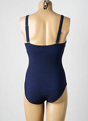 Maillot de bain 1 pièce imprimé fantaisie haut soutien-gorge moulé bleu SUNFLAIR femme