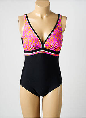 Maillot de bain 1 pièce imprimé fantaisie haut soutien-gorge moulé noir SUNMARIN femme