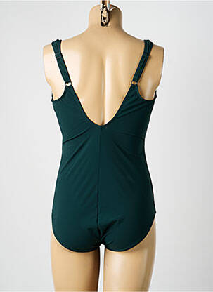 Maillot de bain 1 pièce stretch haut soutien-gorge moulé vert SUNFLAIR femme