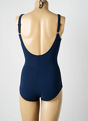 Maillot de bain 1 pièce imprimé fantaisie haut soutien-gorge moulé bleu SUNFLAIR femme