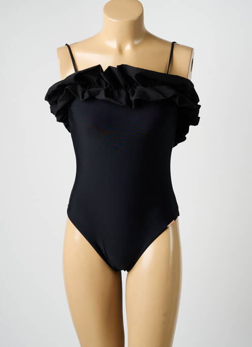 Maillot de bain 1 pièce stretch haut soutien-gorge moulé noir YSABEL MORA femme
